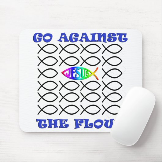 Tegen de stroom (Muismat) Muismat (Met muis)