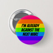 Tegen de volgende oorlog ronde button 5,7 cm (Voorkant /achterkant)