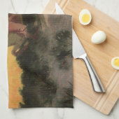 Tegen de zonsondergang door Remington,  cowboys Theedoek (Quarter Fold)