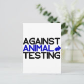Tegen dierproeven briefkaart (Staand voorkant)