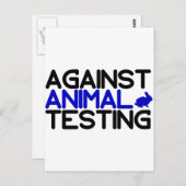 Tegen dierproeven briefkaart (Voorkant / Achterkant)