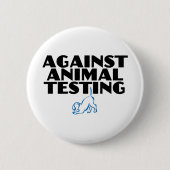 Tegen dierproeven ronde button 5,7 cm (Voorkant)