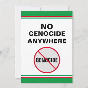 Tegen Genocide Geen Genocide Overal Praat Er Over Kaart