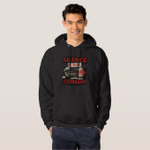 Tegen Geweld Hoodie 'Stilte Is Geen Toestemming' (Voorkant volledig)