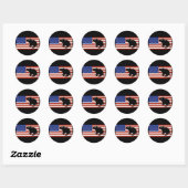 Tegen het fascisme ronde sticker (Vel)
