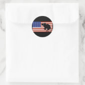 Tegen het fascisme ronde sticker (Tas)