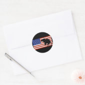 Tegen het fascisme ronde sticker (Envelop)