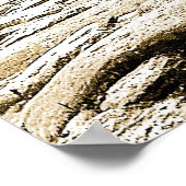 Tegen het licht van de sepia maan poster (Hoek)