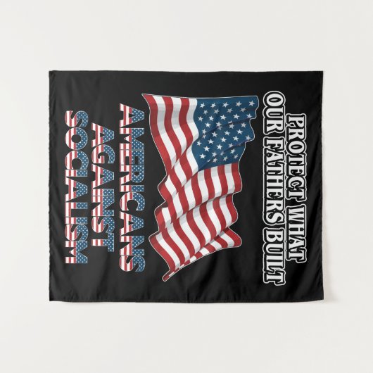 Tegen het socialisme vrijheid kapitalisme geen soc wandkleed (Voorkant (horizontaal))