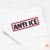 Tegen ICE Rechthoekige Sticker (Envelop)
