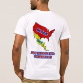 Tegen illegale immigranten t-shirt (Achterkant)