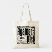Tegen mij! (Bandje) Tote Bag (Achterkant)