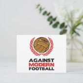 Tegen modern Football Briefkaart (Staand voorkant)