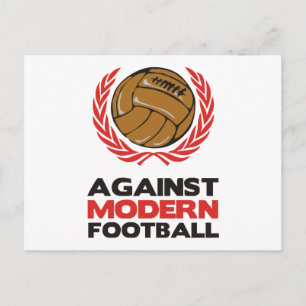 Tegen modern Football Briefkaart
