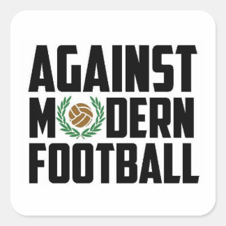 Tegen modern Football. Vierkante Sticker