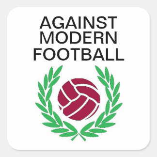 Tegen modern Football Vierkante Sticker