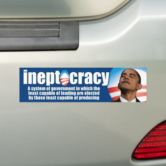 tegen Obama Bumpersticker (Op auto)