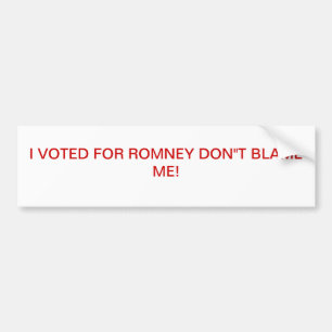 TEGEN OBAMA BUMPERSTICKER