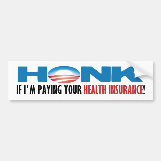 Tegen ObamaCare Bumpersticker (Voorkant)