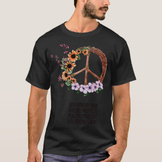 Tegen racisme politiek Mensenrechten Liefdesgesche T-shirt