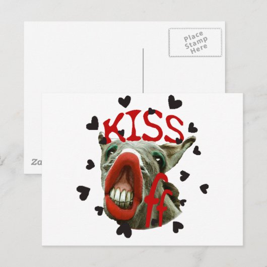 TEGEN VALENTIJN FEESTDAGENKAART (Voorkant / Achterkant)