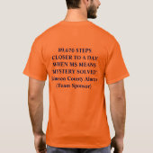 "TEGEN WIND"2006 MS Challenge WalkWeston ... T-shirt (Achterkant)