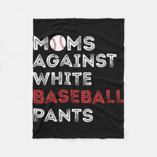 Tegen witte honkbalbroek grappige honkbal mam wo fleece deken