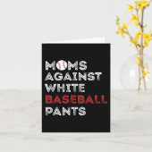 Tegen witte honkbalbroek grappige honkbal mam wo kaart (Gele Bloem)