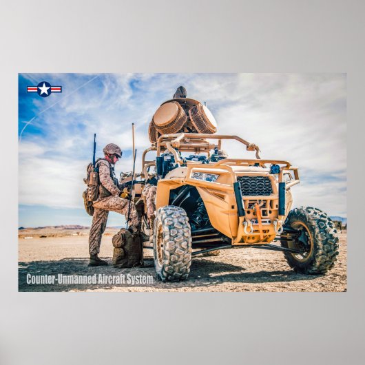 TEGENBEHEERD VLIEGTUIG POSTER (Voorkant)