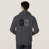 Tegencultuur in zwart hoodie (Achterkant volledig)