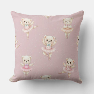 Tegendraadje Ballerina Teddys Knuffel Roze Worp Ku Kussen
