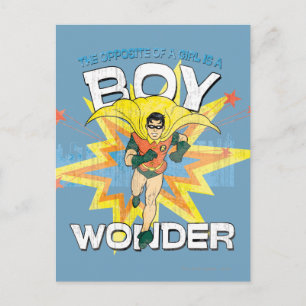 tegengesteld meisje briefkaart