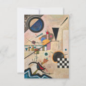 Tegengestelde Akkoorden van Wassily Kandinsky Bedankkaart (Voorkant)