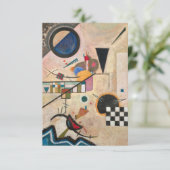 Tegengestelde Akkoorden van Wassily Kandinsky Bedankkaart (Staand voorkant)