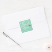 Tegengestelde Elegante Bedankt met hart Sticker (Envelop)