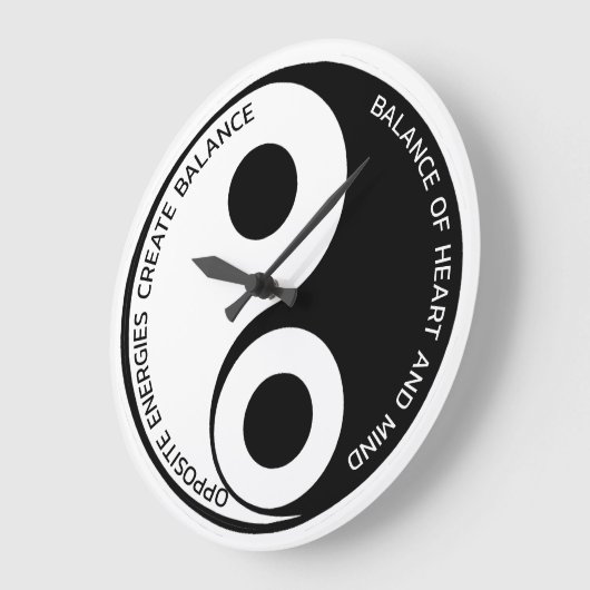 Tegengestelde energieën, Creëer Balance Yin Yang Grote Klok (Hoek)