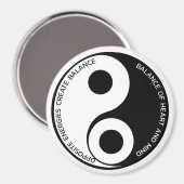 Tegengestelde energieën, Creëer Balance Yin Yang Magneet (Voorkant / Achterkant)