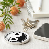Tegengestelde energieën, Creëer Balance Yin Yang Sleutelhanger (Zijkant)