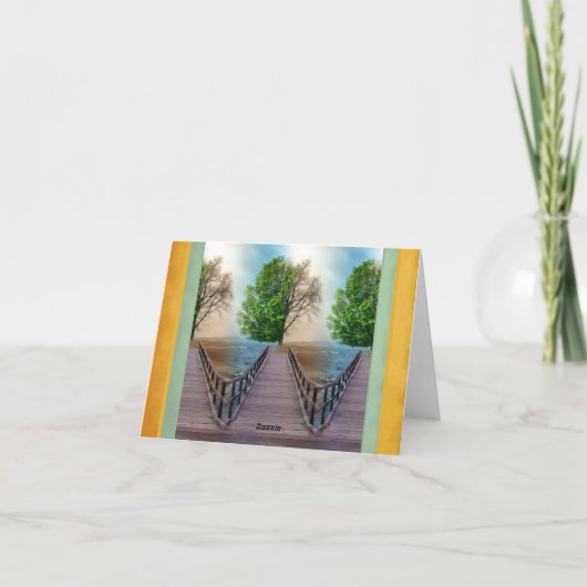 Tegengestelde Uitzichten Opmerking Kaart (Achterkant)