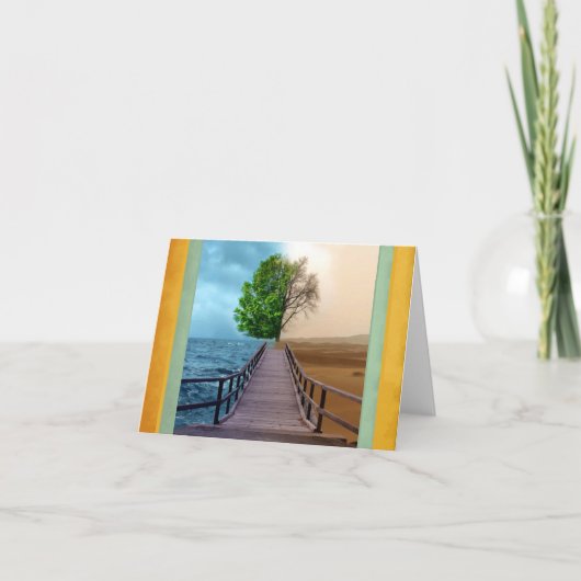 Tegengestelde Uitzichten Opmerking Kaart (Voorkant)