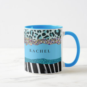 Tegengroen Blauw Turquoise Meisjesachtig Moderne G Mok