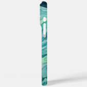 Tegengroene waterverf oceaan golven Case-Mate iPhone case (Achterkant / Links)