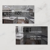 Tegenhangers voor de bouw - granietsteen visitekaartje (Voorkant / Achterkant)