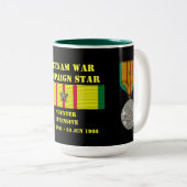 Tegenoffensieve campagne tweekleurige koffiemok (Voorkant rechts)