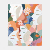 Tegenover de bloemen fleece deken (Voorkant)