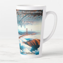 'Tegenover de dag, San Francisco stijl. Buitengewo Latte Mok