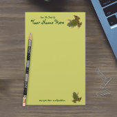 Tegenover elkaar klimmende groene kikkers Close-up Briefpapier