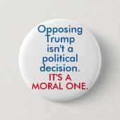 Tegenover Trump Ronde Button 5,7 Cm (Voorkant)