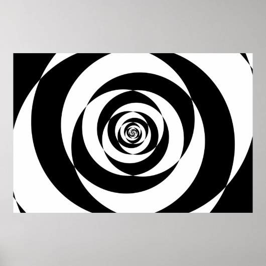 Tegenovergestelde logaritmische spiralen converger poster (Voorkant)