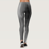 Tegenovergestelde zwarte en witte verdwijnende vor leggings (Achterkant)